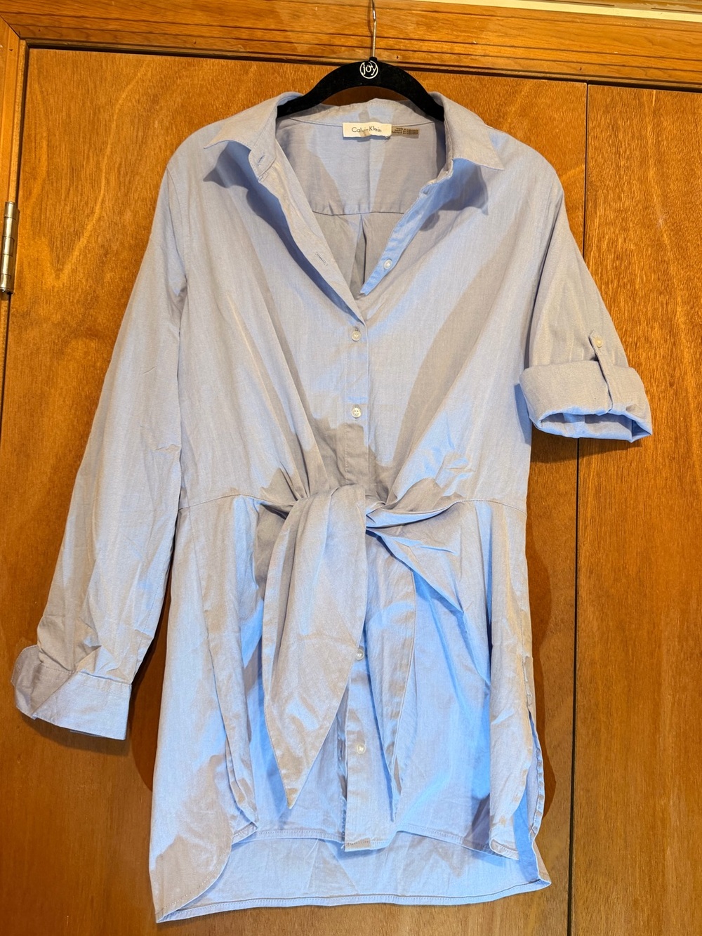 Calvin Klein Light Blue Long Women's Shirt Dress Size M